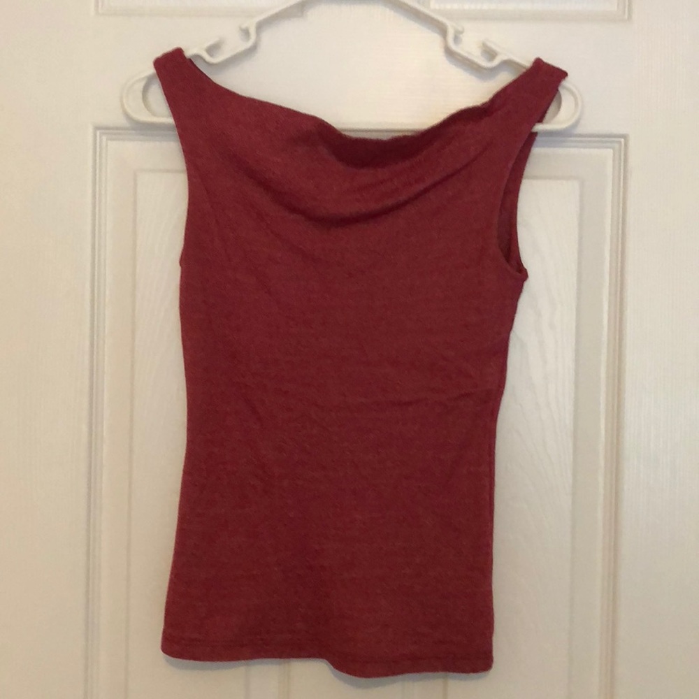 Red with silver tank top